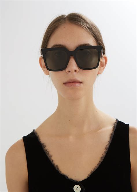 celine large square sunglasses|Celine 55mm oversized square sunglasses.